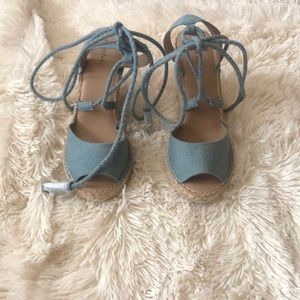 Light denim Merona wedge sandals